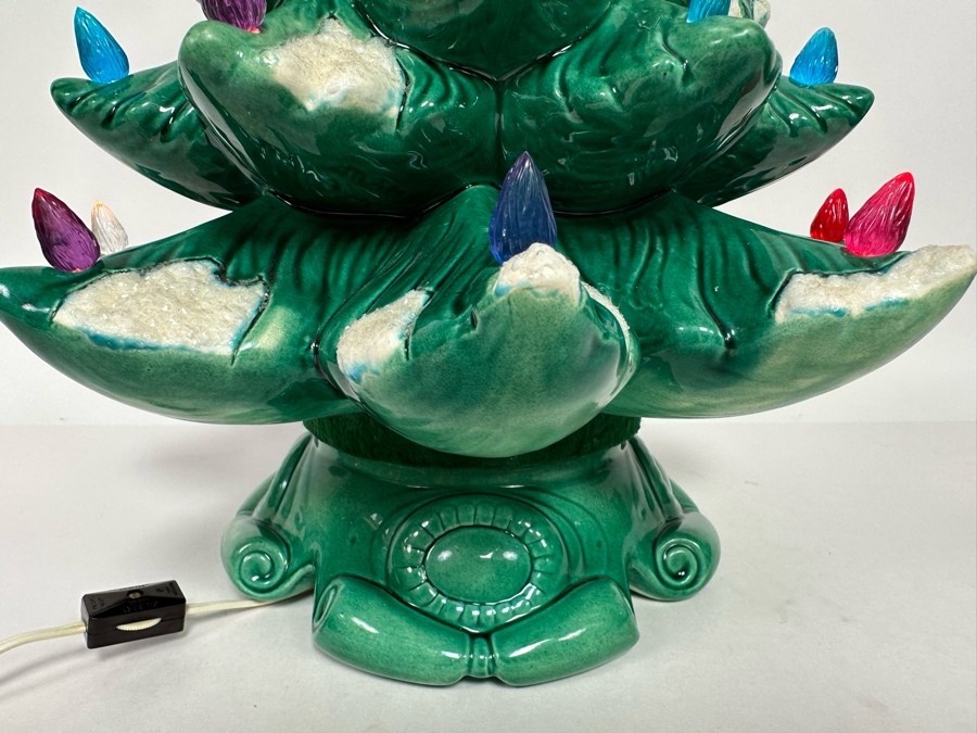 Vintage 1973 Stella Ceramic Christmas Tree Light 14W X 22H [Photo 3]