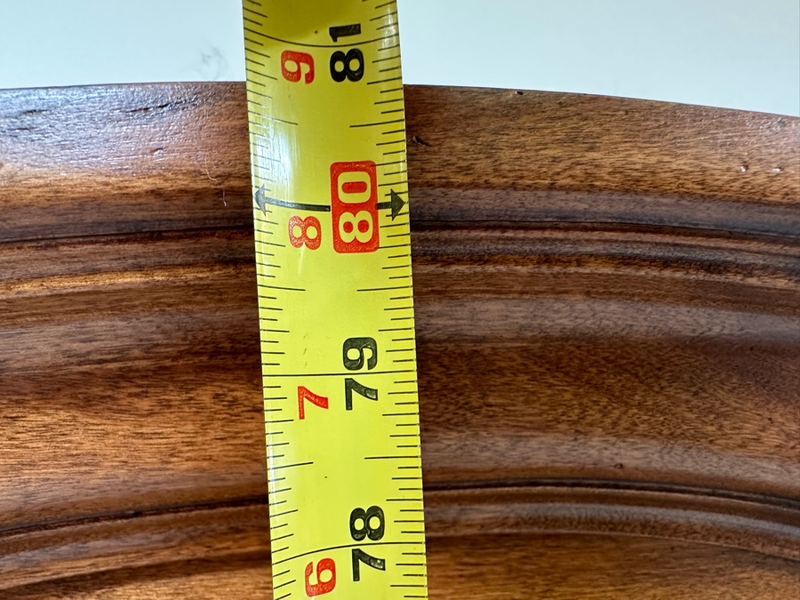 Ethan Allen Wooden Curio Display Cabinet With Back Mirror And Side Glass Overhead Lighting 28W X 15D X 80H [Photo 13]