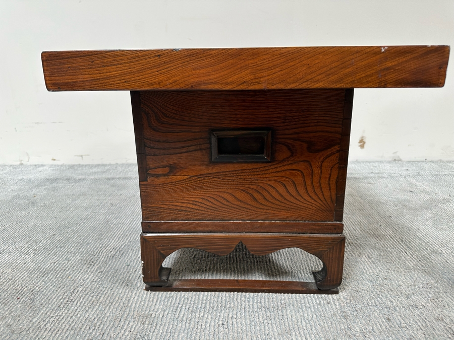 Vintage Japanese Wooden Hibachi Coffee Table 30W X 22D X 17.5H [Photo 10]