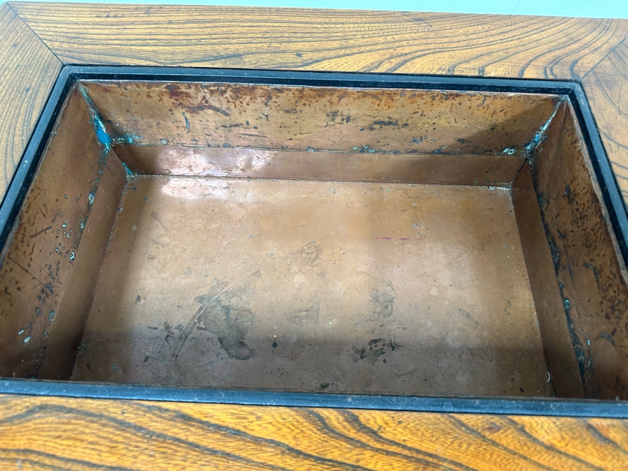 Vintage Japanese Wooden Hibachi Coffee Table 30W X 22D X 17.5H [Photo 7]