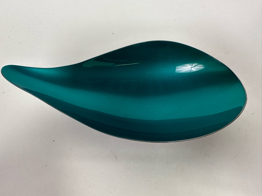 Mid-Century Modern Reed & Barton Silveplate Enameled Bowl 7W [Photo 2]