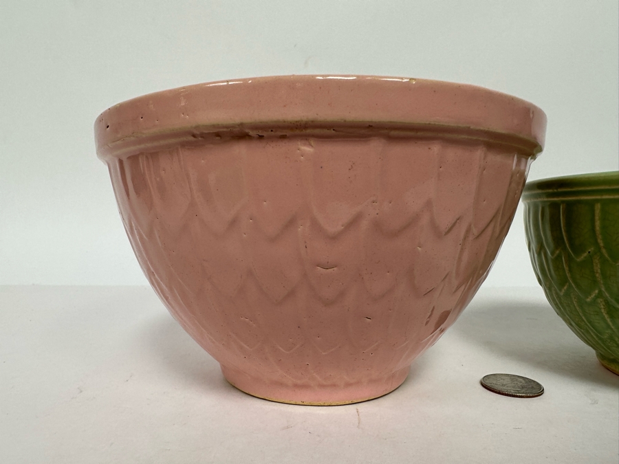 Pair Of Vintage McCoy Pottery Bowls 7W And 6W [Photo 4]