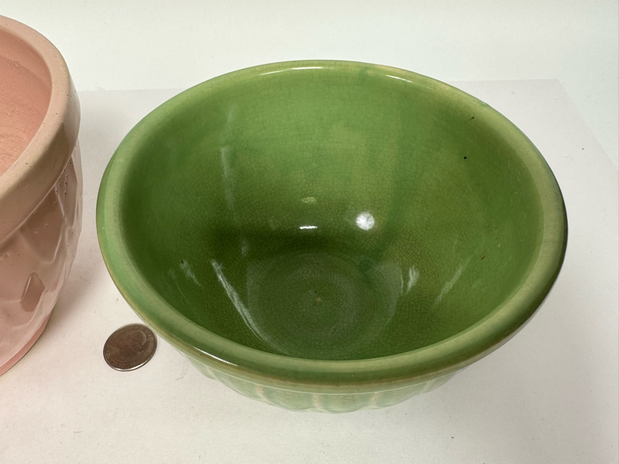 Pair Of Vintage McCoy Pottery Bowls 7W And 6W [Photo 8]