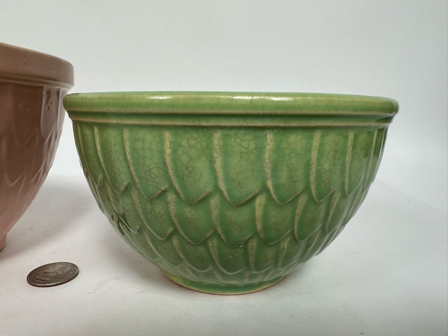 Pair Of Vintage McCoy Pottery Bowls 7W And 6W [Photo 6]