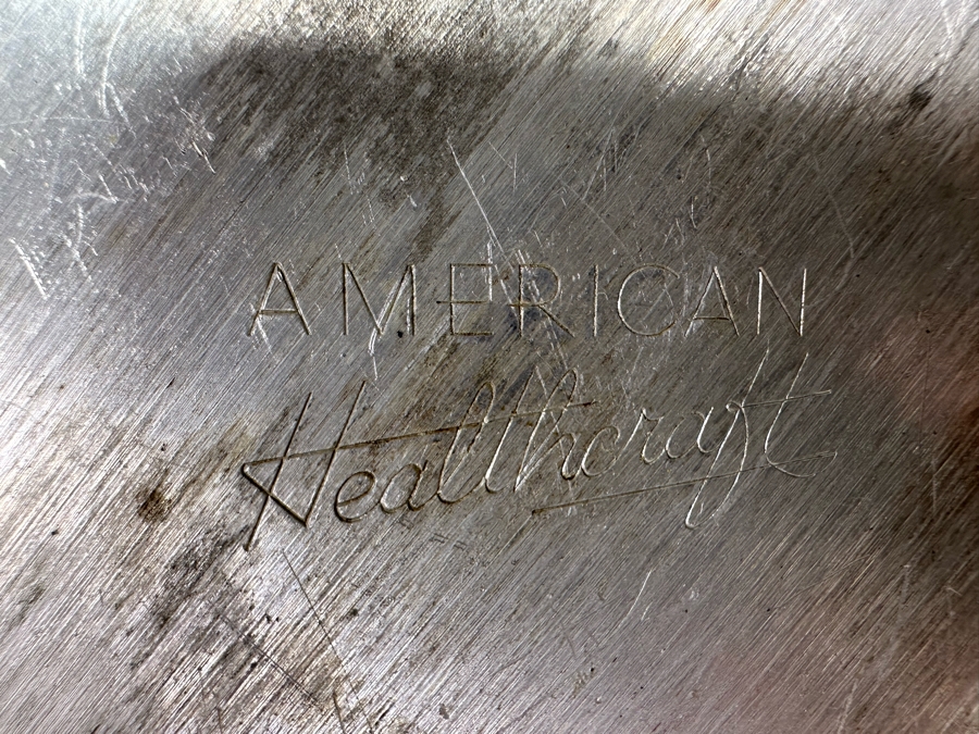 Pair Of Farber & Shlevin Hand Wrought Aluminum Trays Dishes 9.5W And American Healthcraft Large Aluminum Dutch Oven 16W [Photo 12]