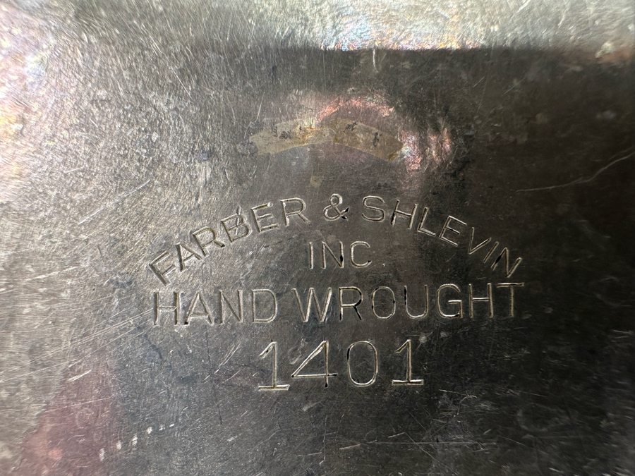 Pair Of Farber & Shlevin Hand Wrought Aluminum Trays Dishes 9.5W And American Healthcraft Large Aluminum Dutch Oven 16W [Photo 8]