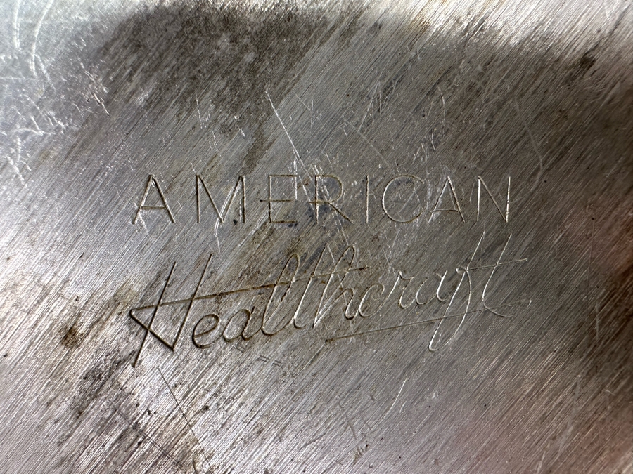 Pair Of Farber & Shlevin Hand Wrought Aluminum Trays Dishes 9.5W And American Healthcraft Large Aluminum Dutch Oven 16W [Photo 11]