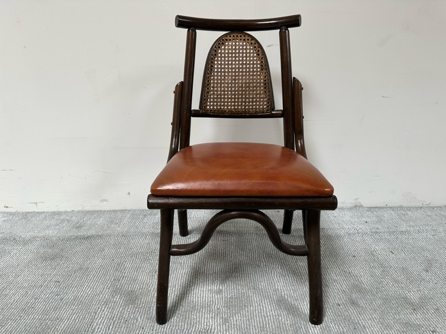 Vintage Mid-Century Chinoiserie Square Bamboo Dining Card Table 31W X 26.5H With Four Bamboo Chairs [Photo 13]