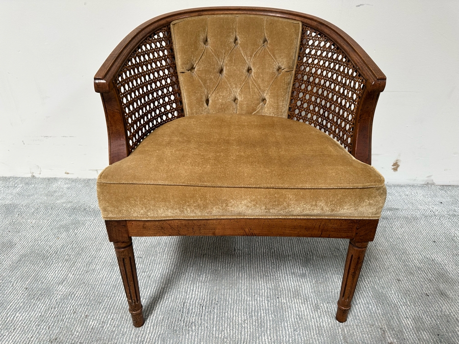 Vintage Lewittes Furniture Cane Back Armchair 26W X 25D X 29H [Photo 2]