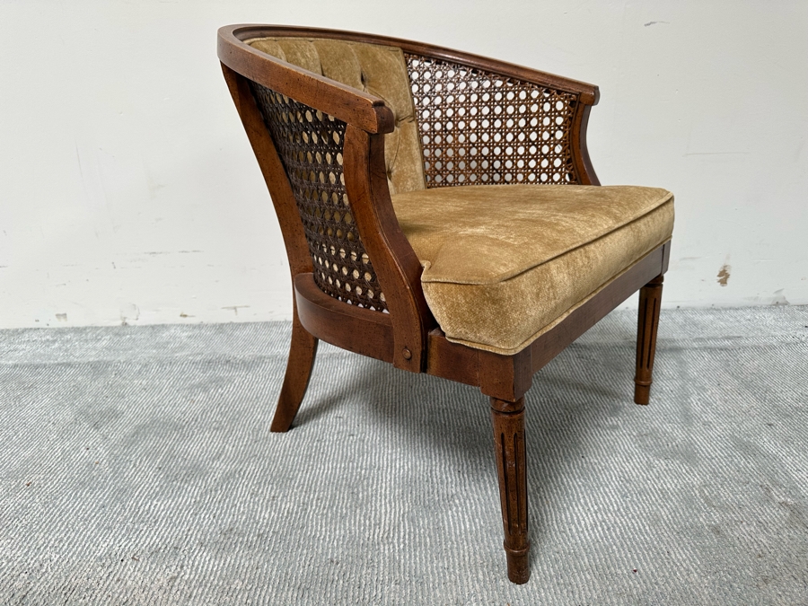 Vintage Lewittes Furniture Cane Back Armchair 26W X 25D X 29H [Photo 4]