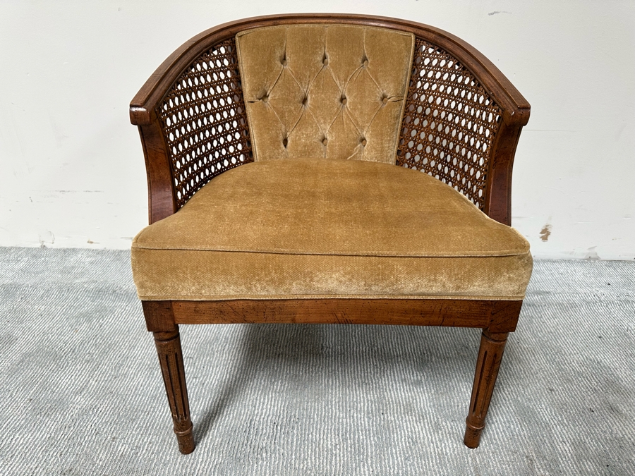 Vintage Lewittes Furniture Cane Back Armchair 26W X 25D X 29H [Photo 3]