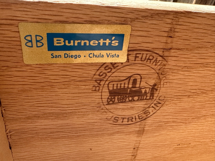 Mid-Century Modern Bassett Furniture China Display Cabinet From The Third Dimension Series 50W X 16D X 68H [Photo 6]