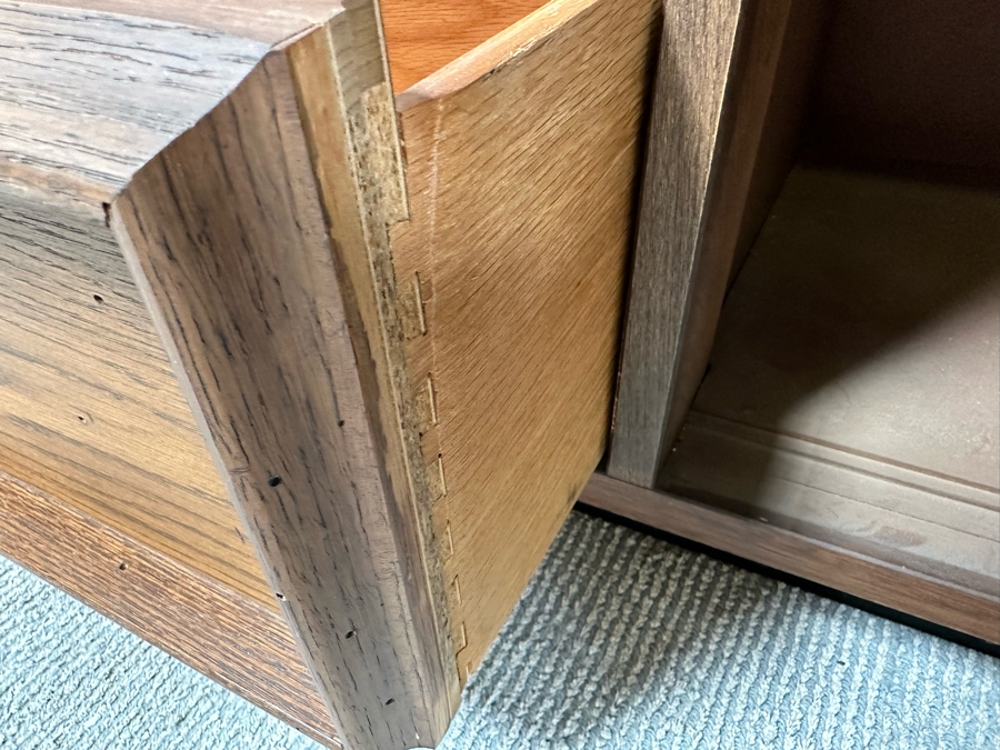 Mid-Century Modern Bassett Furniture China Display Cabinet From The Third Dimension Series 50W X 16D X 68H [Photo 8]