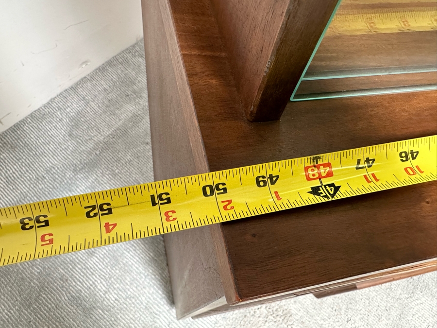 Mid-Century Modern Bassett Furniture China Display Cabinet From The Third Dimension Series 50W X 16D X 68H [Photo 15]