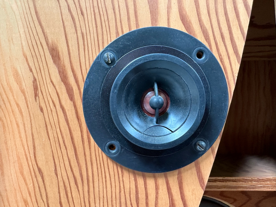 Rare Custom Mid-Century Hi-Fi Equipment John Karlson Style Speakers - Custom Mid-Century Enclosure With A Hinged Top Exposing A Thorens TD 124 Turntable Plus A DYNAKIT Model PAS Stereophonic Preamplifier Plus Tube Amplifier - Untested Equipment [Photo 19]