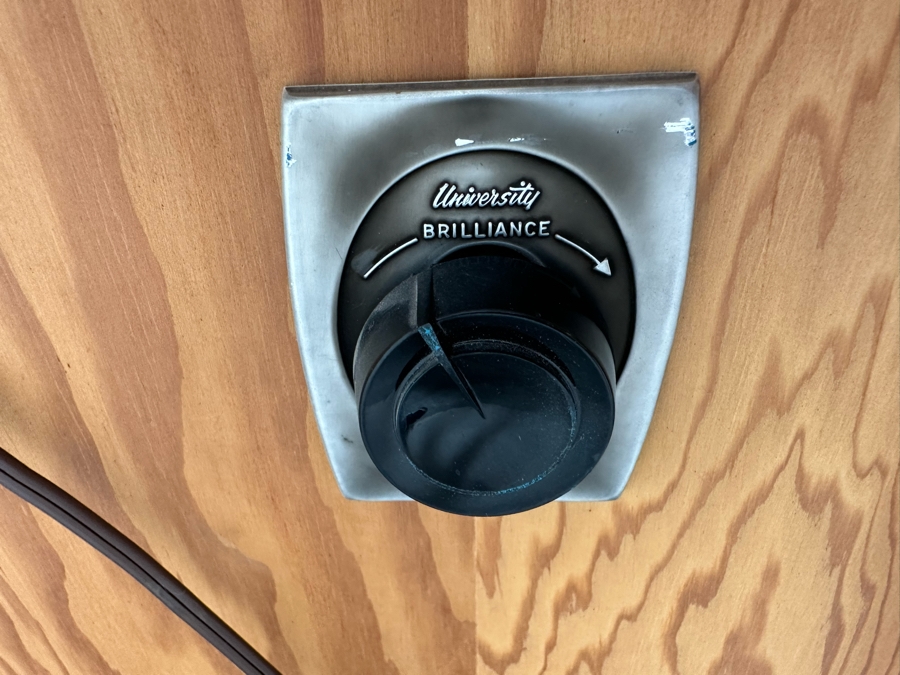 Rare Custom Mid-Century Hi-Fi Equipment John Karlson Style Speakers - Custom Mid-Century Enclosure With A Hinged Top Exposing A Thorens TD 124 Turntable Plus A DYNAKIT Model PAS Stereophonic Preamplifier Plus Tube Amplifier - Untested Equipment [Photo 31]