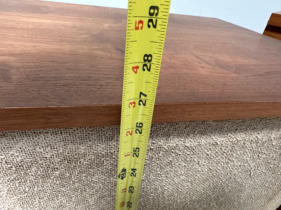 Rare Custom Mid-Century Hi-Fi Equipment John Karlson Style Speakers - Custom Mid-Century Enclosure With A Hinged Top Exposing A Thorens TD 124 Turntable Plus A DYNAKIT Model PAS Stereophonic Preamplifier Plus Tube Amplifier - Untested Equipment [Photo 30]