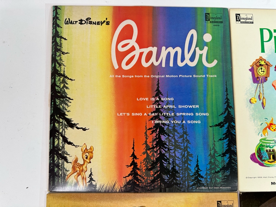 Four Vintage Walt Disney Disneyland Records [Photo 3]