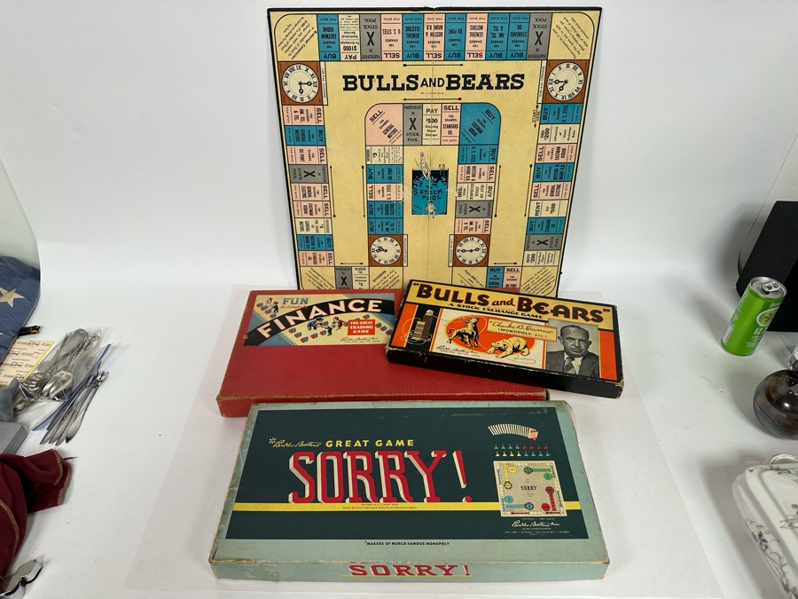 ‌Vintage Board Game Lot: Sorry!, Bulls And Bears, Finance [Photo 3]