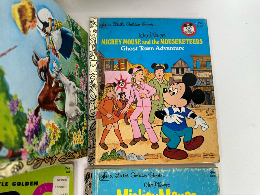 Collection Of Vintage Kids Books Little Golden Books Including Walt Disney Books - See Photos [Photo 6]