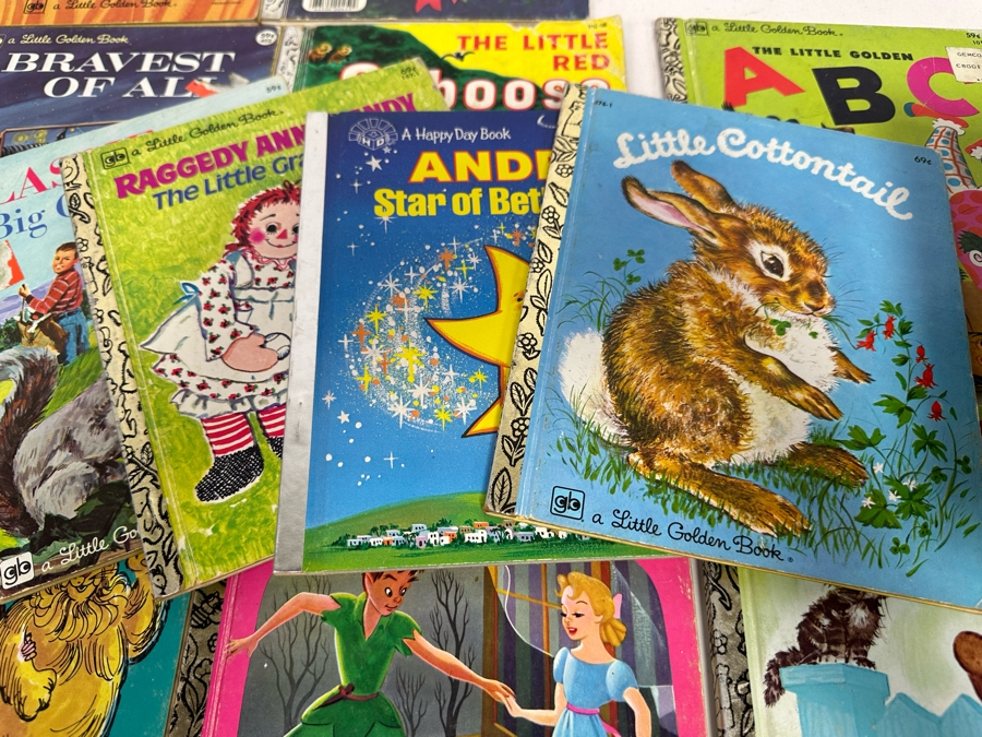 Collection Of Vintage Kids Books Little Golden Books Including Walt Disney Books - See Photos [Photo 18]