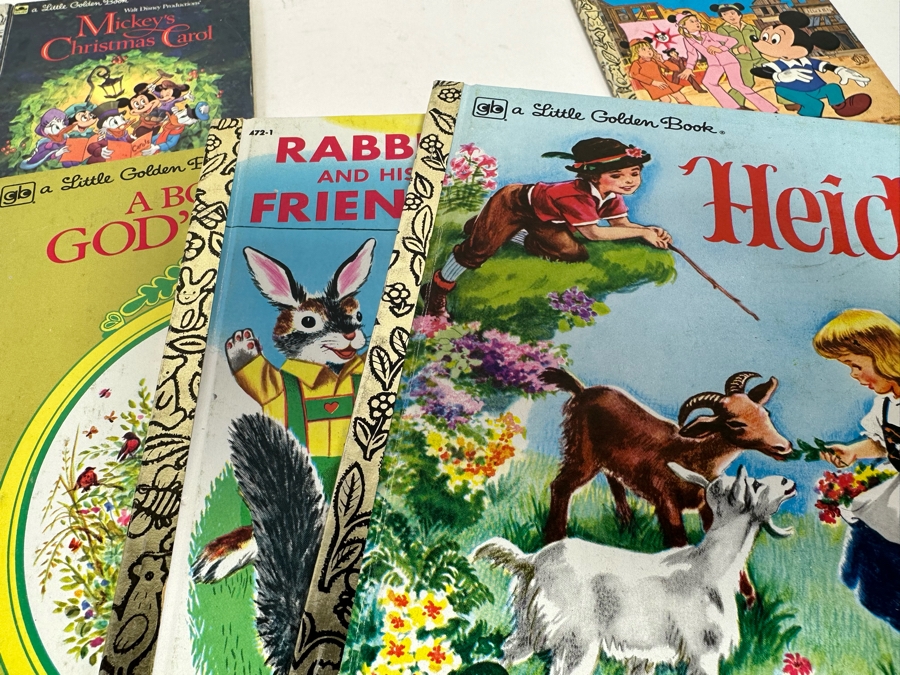 Collection Of Vintage Kids Books Little Golden Books Including Walt Disney Books - See Photos [Photo 12]