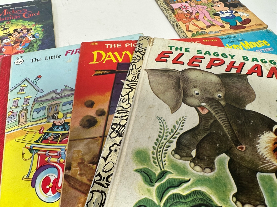 Collection Of Vintage Kids Books Little Golden Books Including Walt Disney Books - See Photos [Photo 14]