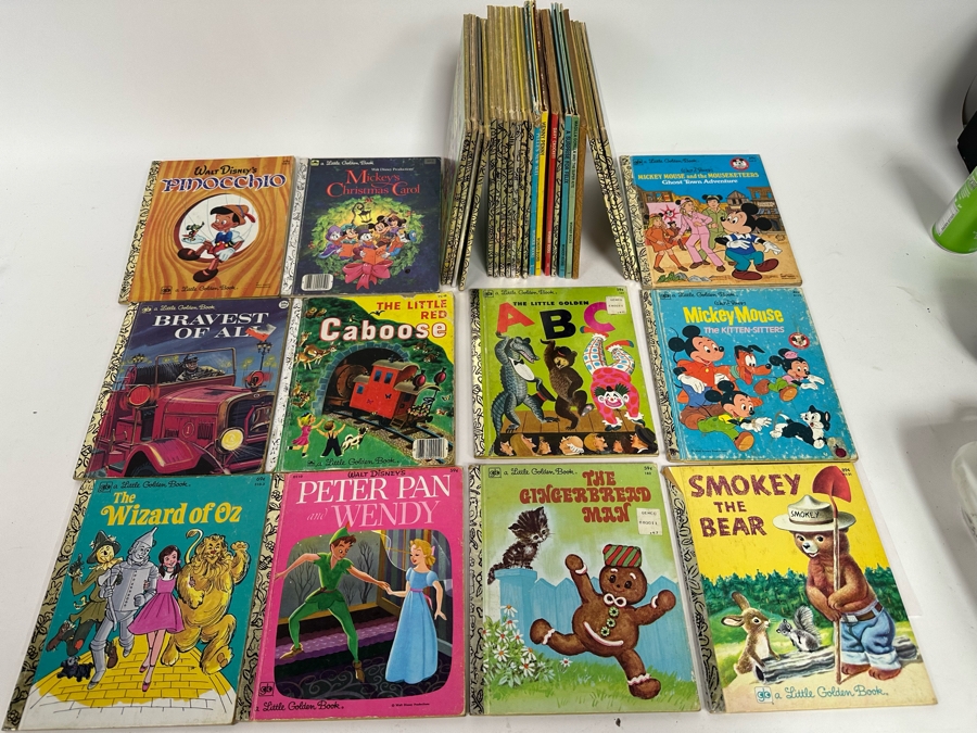 Collection Of Vintage Kids Books Little Golden Books Including Walt Disney Books - See Photos [Photo 3]
