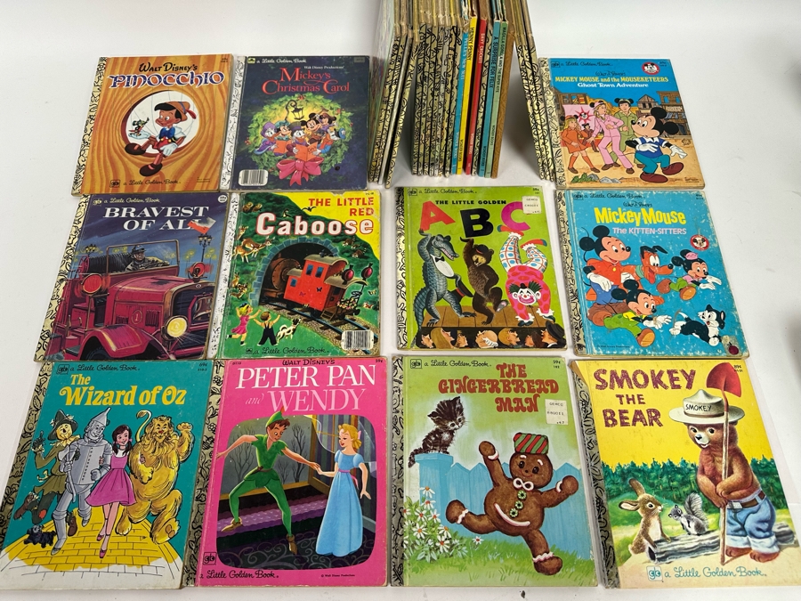 Collection Of Vintage Kids Books Little Golden Books Including Walt Disney Books - See Photos [Photo 4]