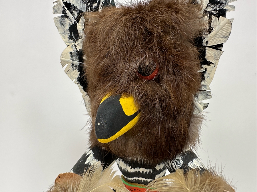 Vintage Signed Native American Kachina Doll By Kachada With Removable Mask 15.5H [Photo 4]