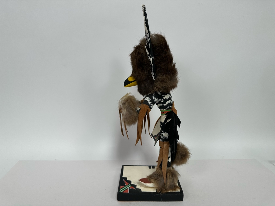 Vintage Signed Native American Kachina Doll By Kachada With Removable Mask 15.5H [Photo 13]