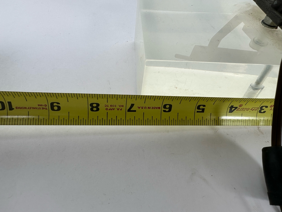 Vintage Metal Stage Light On A Lucite Stand Working 7W X 4D X 10H [Photo 10]