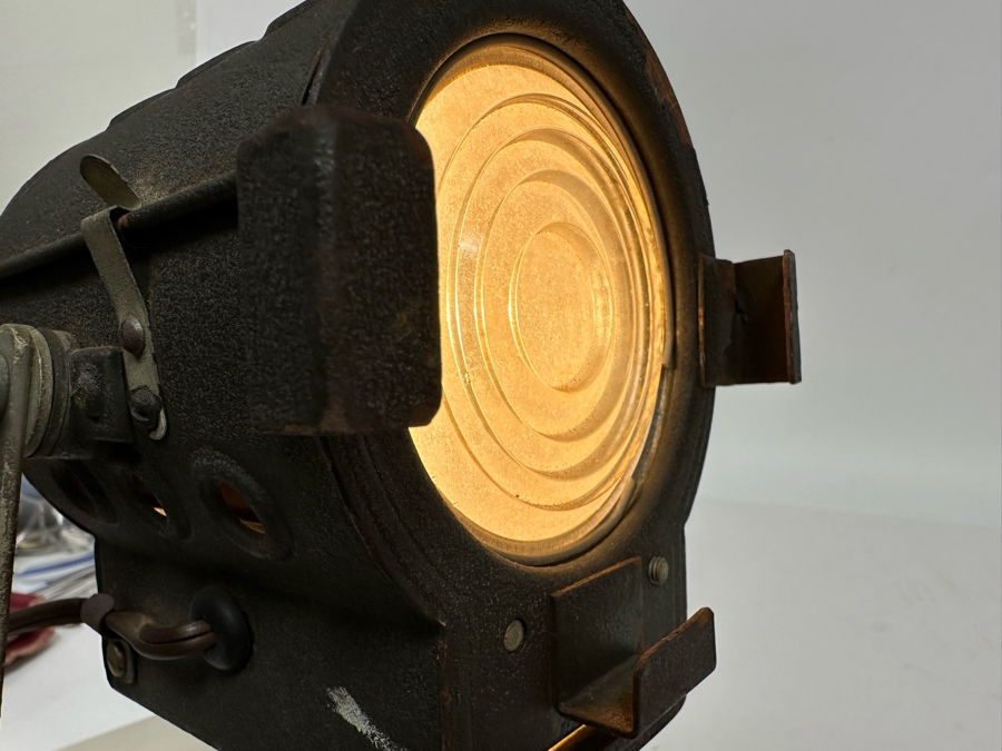 Vintage Metal Stage Light On A Lucite Stand Working 7W X 4D X 10H [Photo 13]