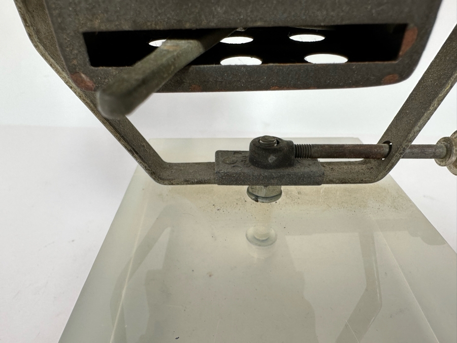 Vintage Metal Stage Light On A Lucite Stand Working 7W X 4D X 10H [Photo 8]