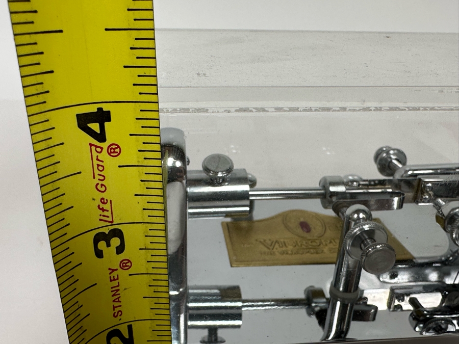 Rare Mint Vibroplex Presentation Mechanical Morse Key Contained In Lucite Display Box 8.5W X 4D X 4H [Photo 17]