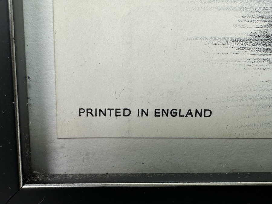 Vintage Shell Oil Advertising Poster Printed In England By The Baynard Press U.31 25 X 11 Framed 29 X 14.5 [Photo 10]