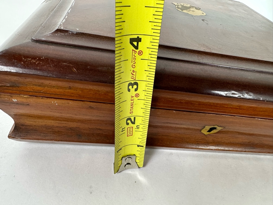 Antique Silverplate Fork And Knives Set 16 Pieces With Wooden 2-Tier Presentation Box 12W X 11D X 4H [Photo 14]