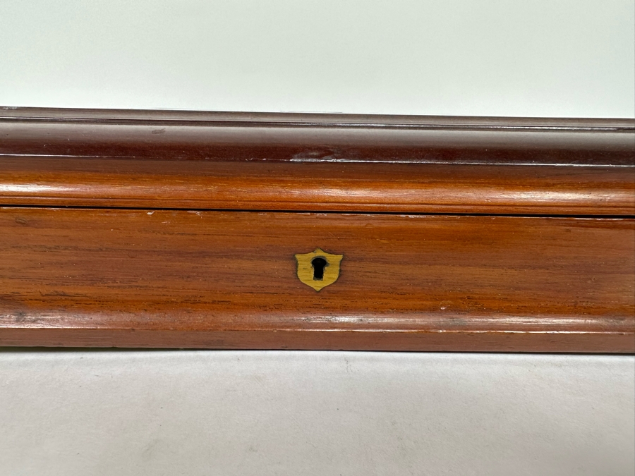 Antique Silverplate Fork And Knives Set 16 Pieces With Wooden 2-Tier Presentation Box 12W X 11D X 4H [Photo 3]