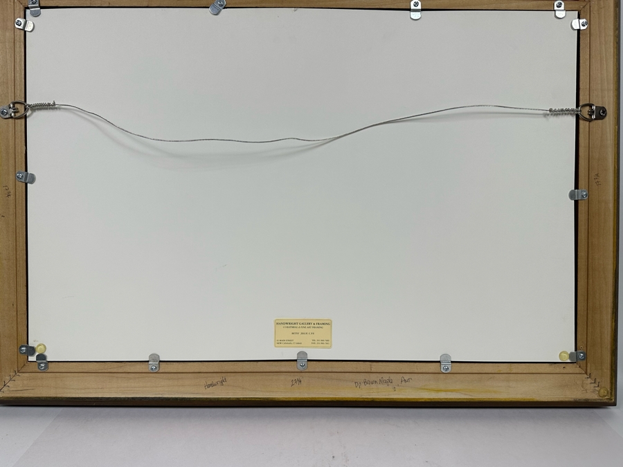 Roger Vejarano (B. 1953, Mexico) Abstract Cubist Figure Oil Painting 28 X 18 Framed 33 X 23 [Photo 14]