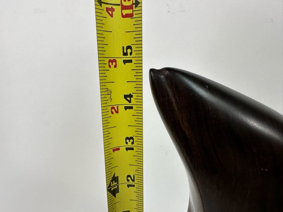 Vintage Seri Indians Carved Ironwood Dolphin Sculpture 15H [Photo 11]
