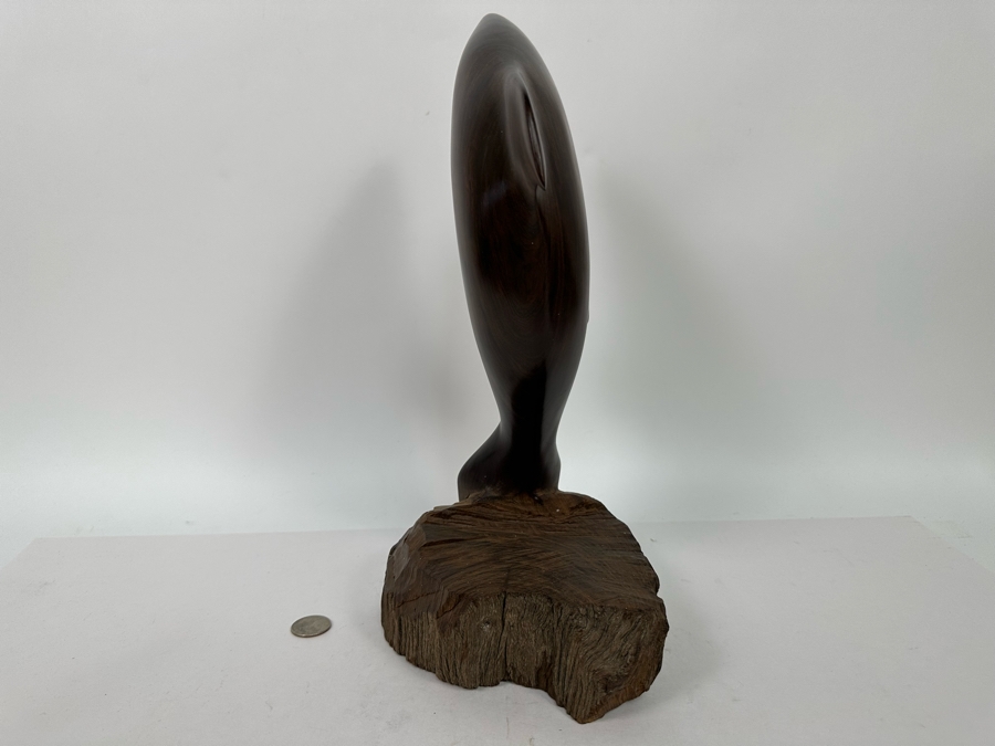 Vintage Seri Indians Carved Ironwood Dolphin Sculpture 15H [Photo 9]