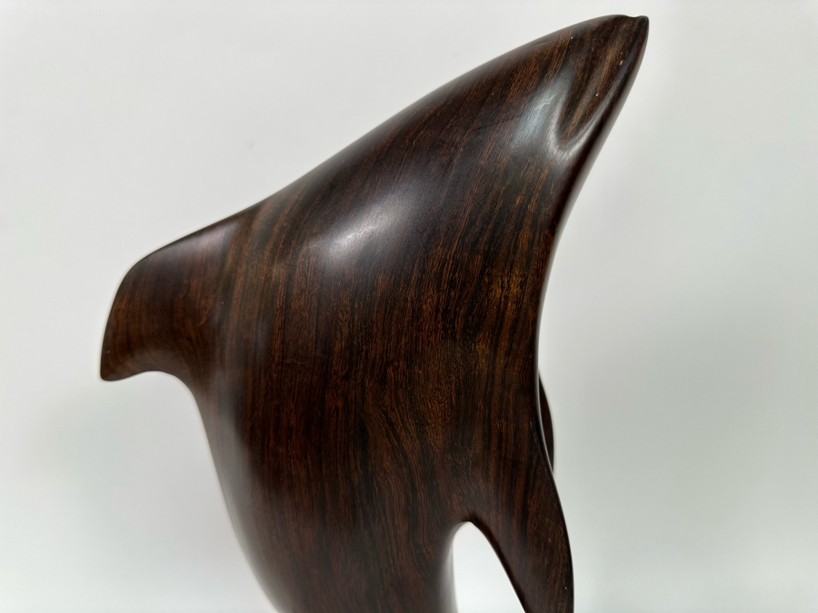 Vintage Seri Indians Carved Ironwood Dolphin Sculpture 15H [Photo 7]