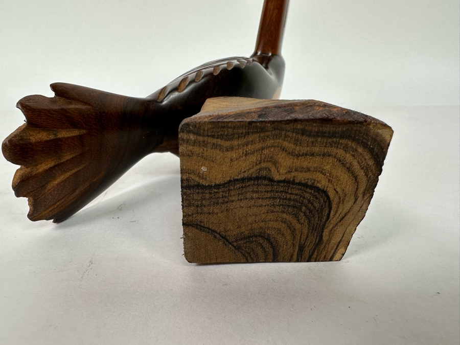 Vintage Carved Ironwood Toucan Bird Sculpture 7W X 8H [Photo 12]
