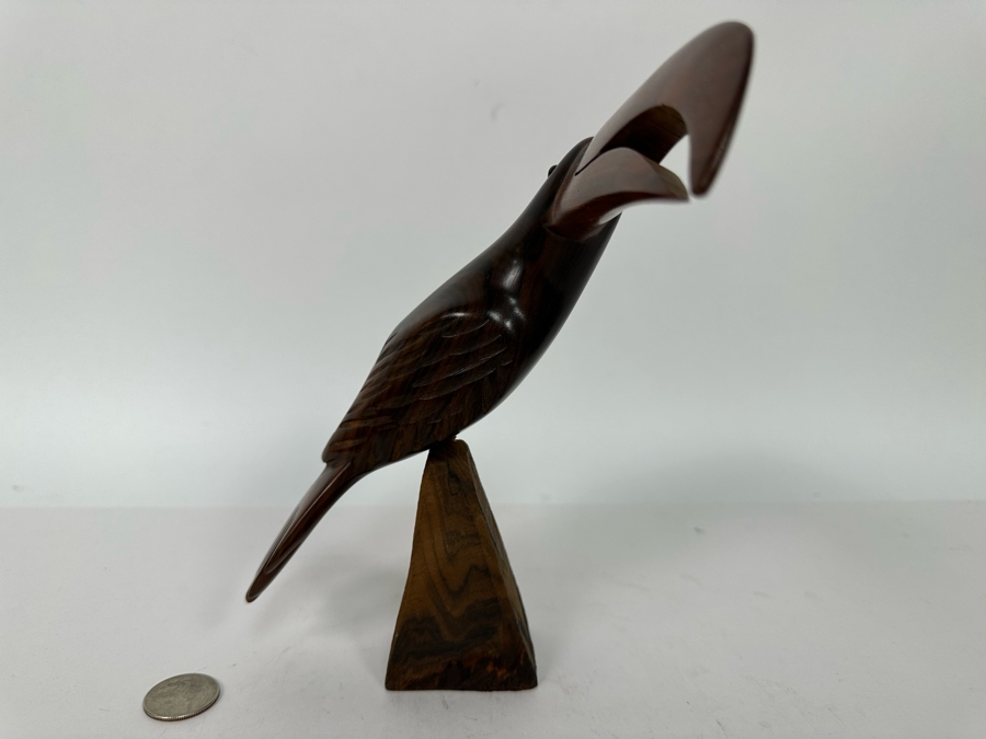 Vintage Carved Ironwood Toucan Bird Sculpture 7W X 8H [Photo 7]
