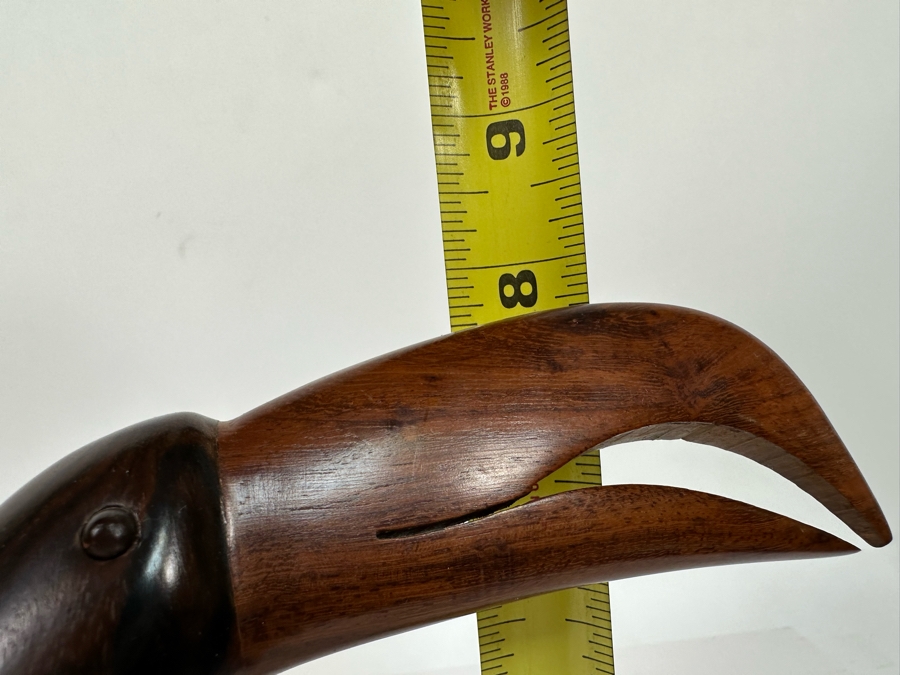 Vintage Carved Ironwood Toucan Bird Sculpture 7W X 8H [Photo 11]