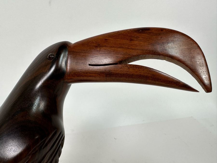 Vintage Carved Ironwood Toucan Bird Sculpture 7W X 8H [Photo 4]