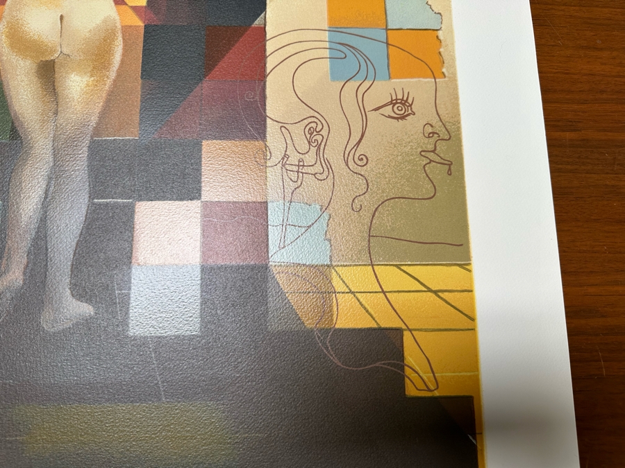 Salvador Dali (1904-1989) Lincoln in Dalivision, 1977 Lithograph Hand Signed In Pencil Lower Right Numbered E71/350 With Seal Sheet Size 25 X 41 [Photo 6]