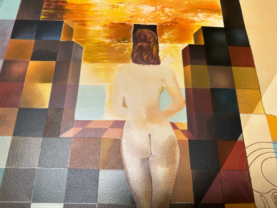 Salvador Dali (1904-1989) Lincoln in Dalivision, 1977 Lithograph Hand Signed In Pencil Lower Right Numbered E71/350 With Seal Sheet Size 25 X 41 [Photo 3]