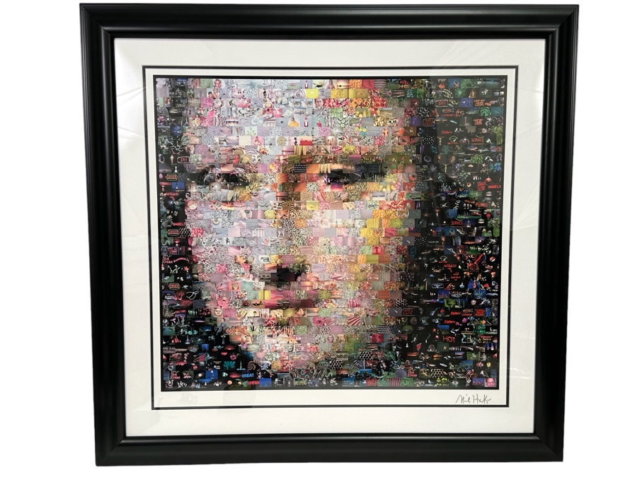 Neil J. Farkas Mona Lisa Photograph Mosaic Montage Seriolithograph Pencil Signed Lower Right 26 X 24 [Photo 2]