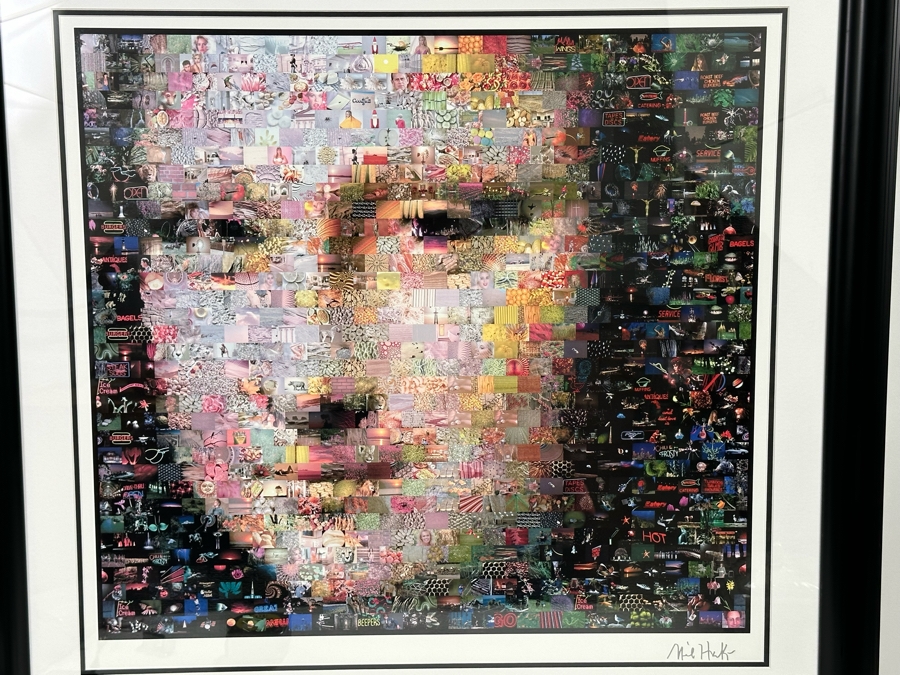 Neil J. Farkas Mona Lisa Photograph Mosaic Montage Seriolithograph Pencil Signed Lower Right 26 X 24 [Photo 4]